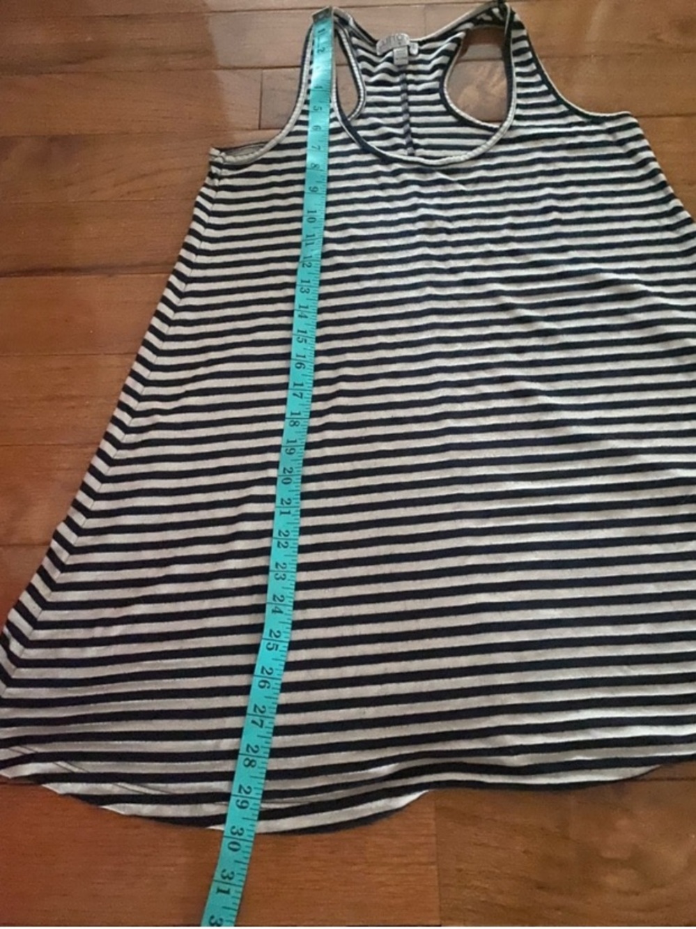 Cotton On Striped Racerback Swing Dress Black White Trapeze Tank Dress Size S - Picture 7 of 8